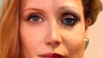 jessica chastain wearing heavy makeup