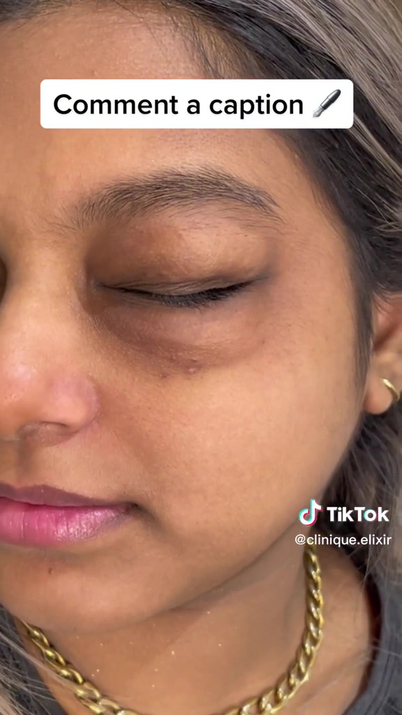 People reckoned she looked like she had been crying for ages